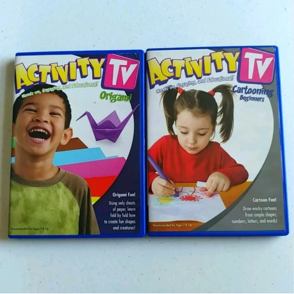 4/$15 🌻 Set of 2 Activity Tv Kids DVDs for Beginners